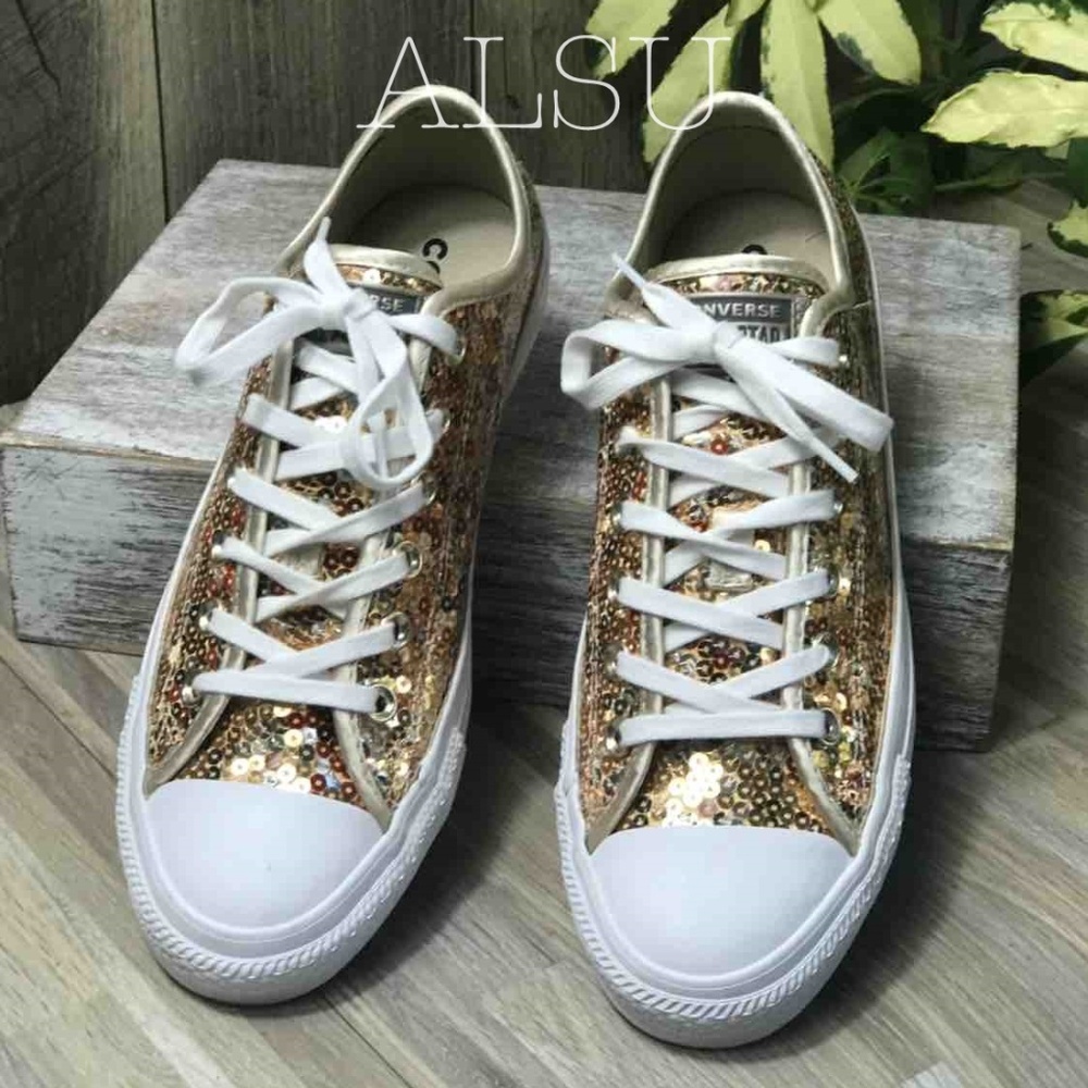 Converse AdVulc Ctas Sequins Low Top W AUTHENTIC - Picture 6 of 7